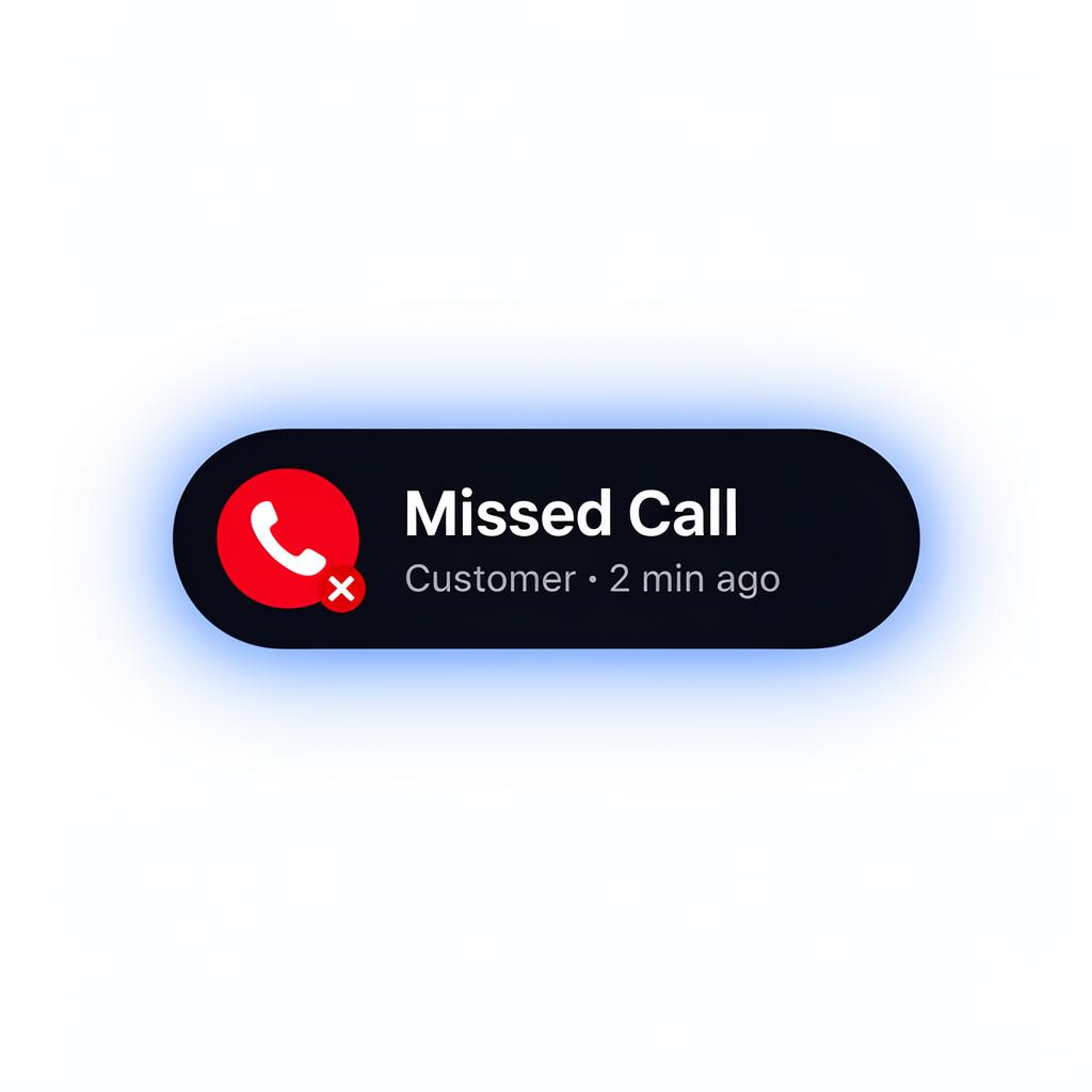 Customer calls — you miss it